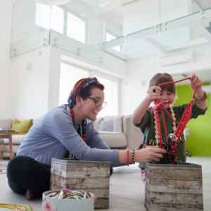 Play Therapist with little girl